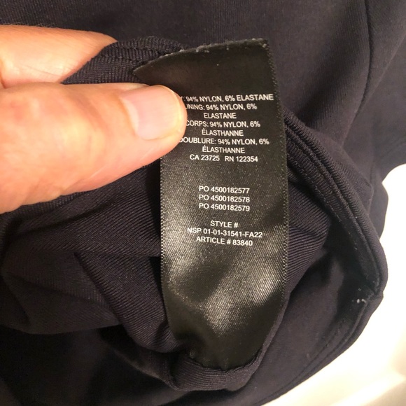 Aritzia Babaton Black Crop Top Small - Picture 5 of 9